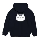 ネギと創作漫画のグッズのくづたまちゃん-白 Hoodie:back