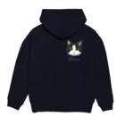 みきぞーん｜保護猫 ミッキー画伯と肉球とおともだちのjolene サコッシュ Hoodie:back