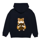 Lichtmuhleのヨーロッパハムスターのイラスト Hoodie:back