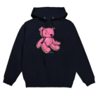 Illustrator Moca&Ram shopのpapamama Teddy bear🐻/ パパママ テディベア Hoodie