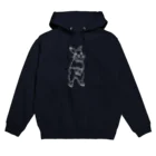 クラゲとボタニカル専門店の白抜き立ち姿うさぎちゃん Hoodie