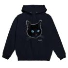 小鳥と映画館の青い瞳の黒猫 Hoodie