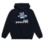 palanのパラにゃる × palanAR ホワイトロゴ パーカー