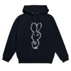 ysimの例のうさぎ(白塗り) Hoodie