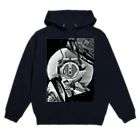 ENONSIZIN SHOPの白黒の宇宙パーカー Hoodie