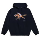 SHIROFUNE_mooooの並走する競走馬 Hoodie