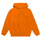 LalaHangeulのクリスマスの靴下が小さ過ぎると文句を言う皇帝ペンギンの子供　ハングルデザイン　バックプリント Hoodie