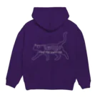 月夜のタツノオトシゴのFind the swirl cat2 Hoodie:back