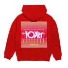 Logic RockStar の10Xer RED Hoodie:back