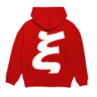 風天工房のξクサイ・ギリシャ文字（白） Hoodie:back