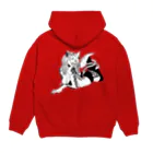 月が輝くこんな夜にのDragon Girl Hoodie:back