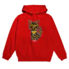 にこねこ【保護猫の保育園】のプリンちゃんドット迷彩パーカー Hoodie