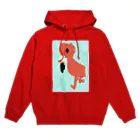 akikonのフラミンゴべぇちゃん Hoodie