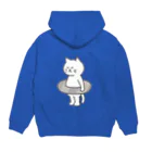 KAWAGOE GRAPHICSのプールが苦手な猫 Hoodie:back