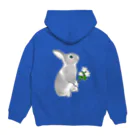 Mock’n Rollのうさぎのモックその3 純白の花を君に Hoodie:back