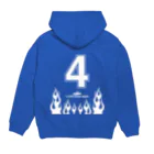 I LOVE BOAT RACE【アイ ラブ ボートレース】の勝負服4号艇【競艇・ボートレース】 Hoodie:back