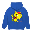 「中華居酒屋 ねこや」マーチャンダイズストアのねこや-ミミちゃんグッズ(猫家、straycat) Hoodie:back