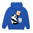 LalaHangeulの「パンだ」とつぶやく子パンダ　バックプリント Hoodie:back