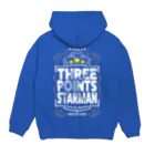 なー＠No.169のTHREE POINTS STARMAN × monstro コラボＴシャツ（濃色） Hoodie:back