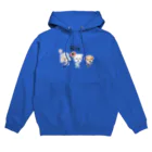 かわいいにゃんことワンコの絵のお店のお祭りワンコ Hoodie