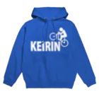 しょぼい雑貨店のKEIRIN ロイヤルブルー パーカー / 前面プリント Hoodie