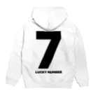 lucky_numberの7_LUCKY NUMBER パーカーの裏面