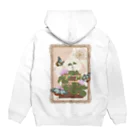 kitaooji shop SUZURI店のTraveling butterfly Hoodie:back