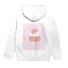 さきまるらんどのいちごタルトのタルトちゃん🍓 Hoodie:back