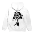 Mi Vida Loca.のMi Vida Loca.【黒薔薇】 Hoodie:back