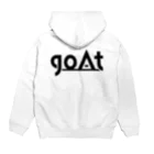 goAtのgoAtオリジナルグッズ：ホワイト Hoodie:back