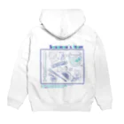 CHICHIZŌのSusanoo's item (青×水) Hoodie:back