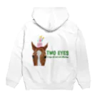 HorseSpaceTsumugiのジョージのTWO EYES Hoodie:back