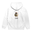 “すずめのおみせ” SUZURI店のおにぎりくだちゃい Hoodie:back