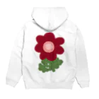 4_seasonのLITTLE FLOWER(RED) Hoodie:back