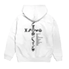 256graphのドットでキリスト＆十二使徒 Hoodie:back