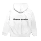 ボステリマーケットのボストンテリア Hoodie:back