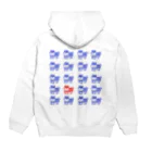 くろすけの張子犬はんこ Hoodie:back