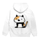 うさやのパンダ風味の三毛猫 Hoodie:back