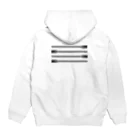 M9 のM9  Fakezip Hoodie パーカーの裏面