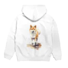 News US Suzuri Storeの柴犬アート 其の壱 Hoodie:back