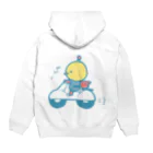 赤羽チキンのバイクでおでかけ赤羽チキン Hoodie:back