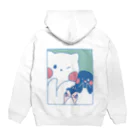 tafu tafuのかわいいポーズのしろぎんしま Hoodie:back