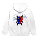 ハナミヅク商店のプンスコデビル Hoodie:back