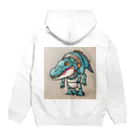 ゆるっと個性のT-Rexアリゲーター Hoodie:back