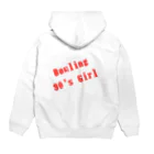 ボウリング アートショップのBowling 90's  Girl Hoodie:back