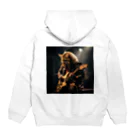 Gavi'sのRockなCat 猫ギターバージョン2 Hoodie:back