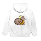 ryanuのねむリス-sleepy squirrel- Hoodie:back