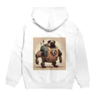 PUGおやじのロボパグ出動 Hoodie:back