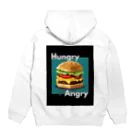 hAngryの【ハンバーガー】hAngry  Hoodie:back