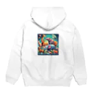 マーブの自然の動物園 Hoodie:back